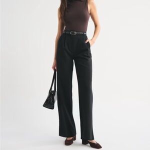 Abercrombie & Fitch Wide Leg Slacks | 27 Long | Black